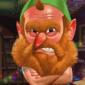 Angry Elf Christmas Miner slot icon by Gaming Corps, available at Betico Casino